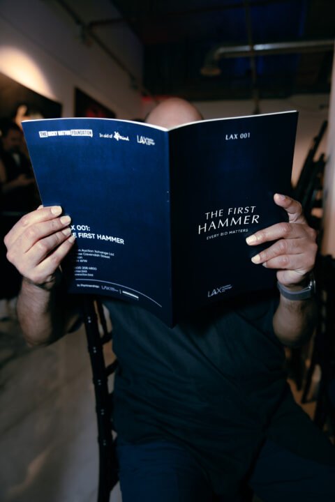 Guests and collectors at the LAX.BID launch at Brunswick Art Gallery in London on 18 June 2026